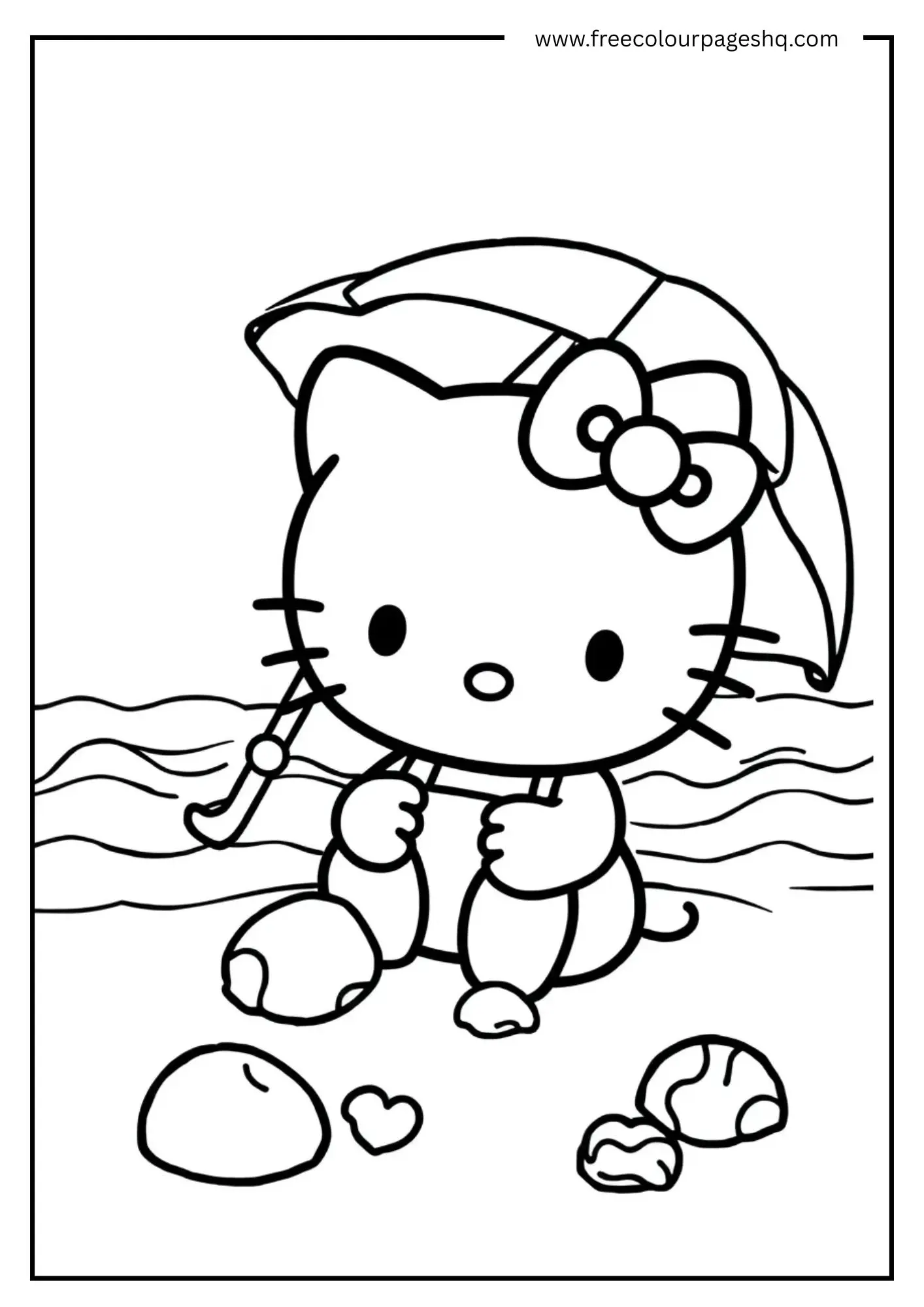 Hello Kitty at the Beach