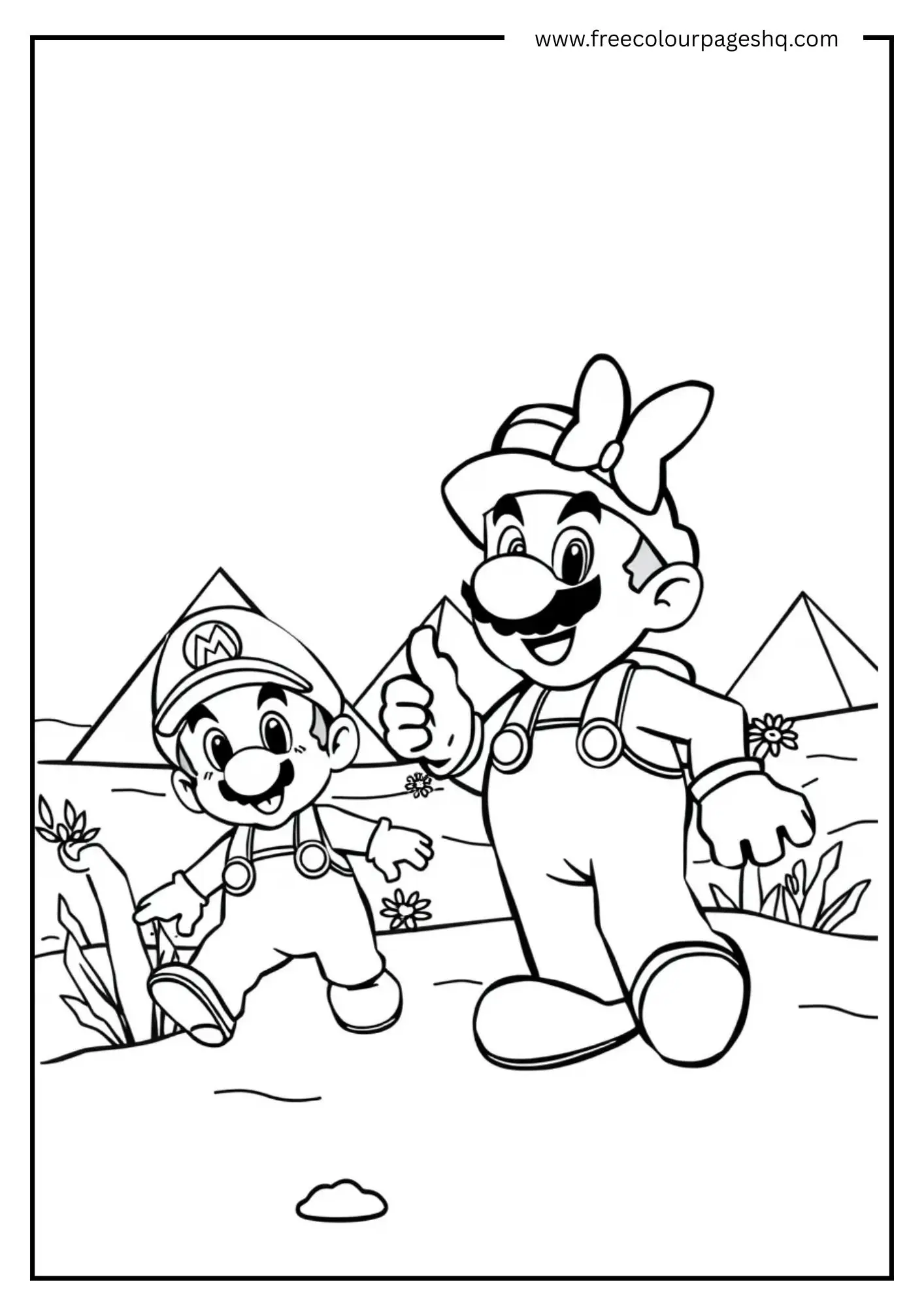 Mario & Daisy in Desert