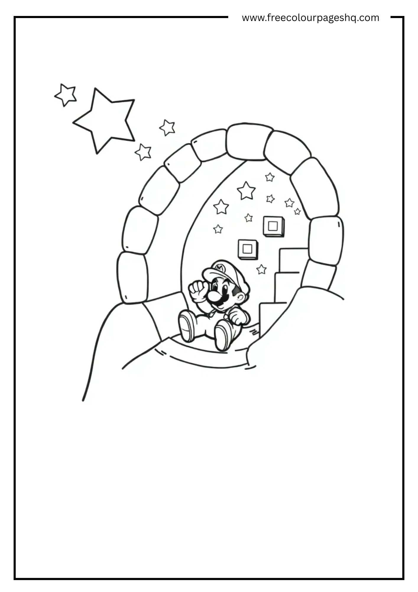 Mario Sliding Down a Pipe 