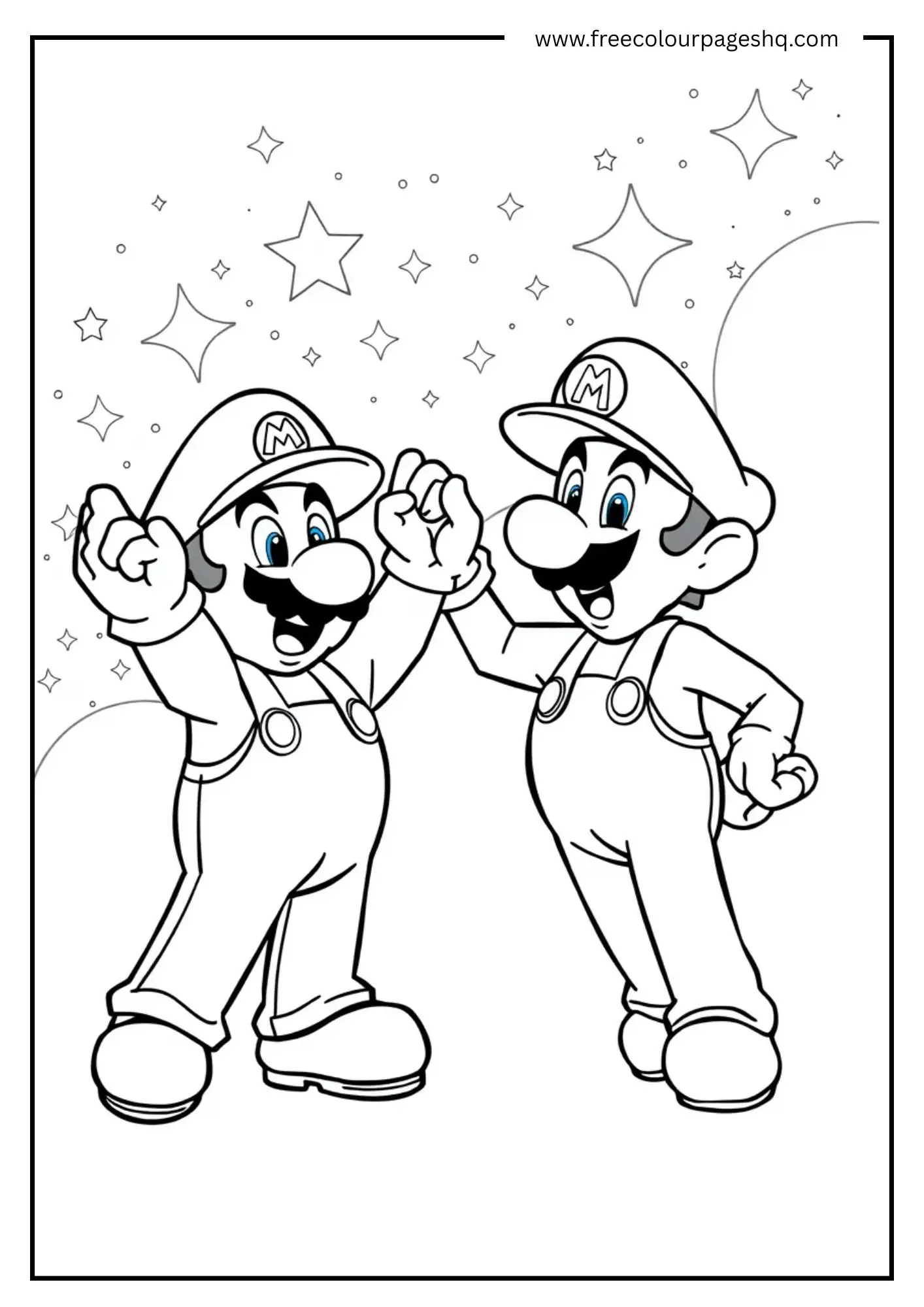 Mario and Luigi High-Five