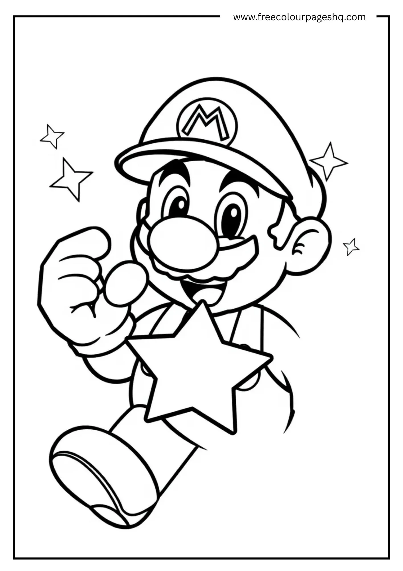 Mario with Super Star Power 