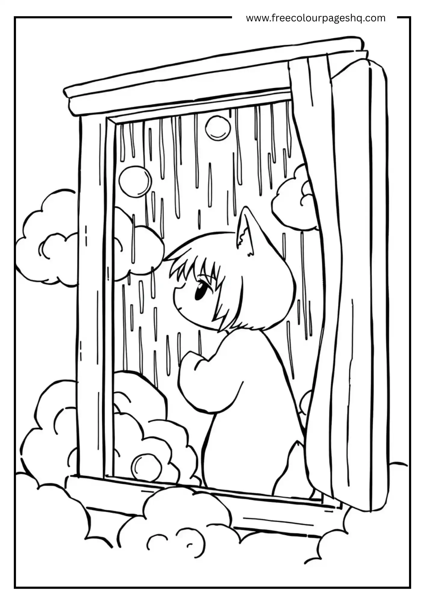 Rainy Window Kuromi Rainy Window Kuromi