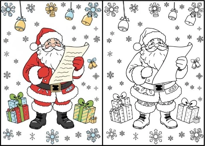 Santa Coloring Pages Santa Coloring Pages