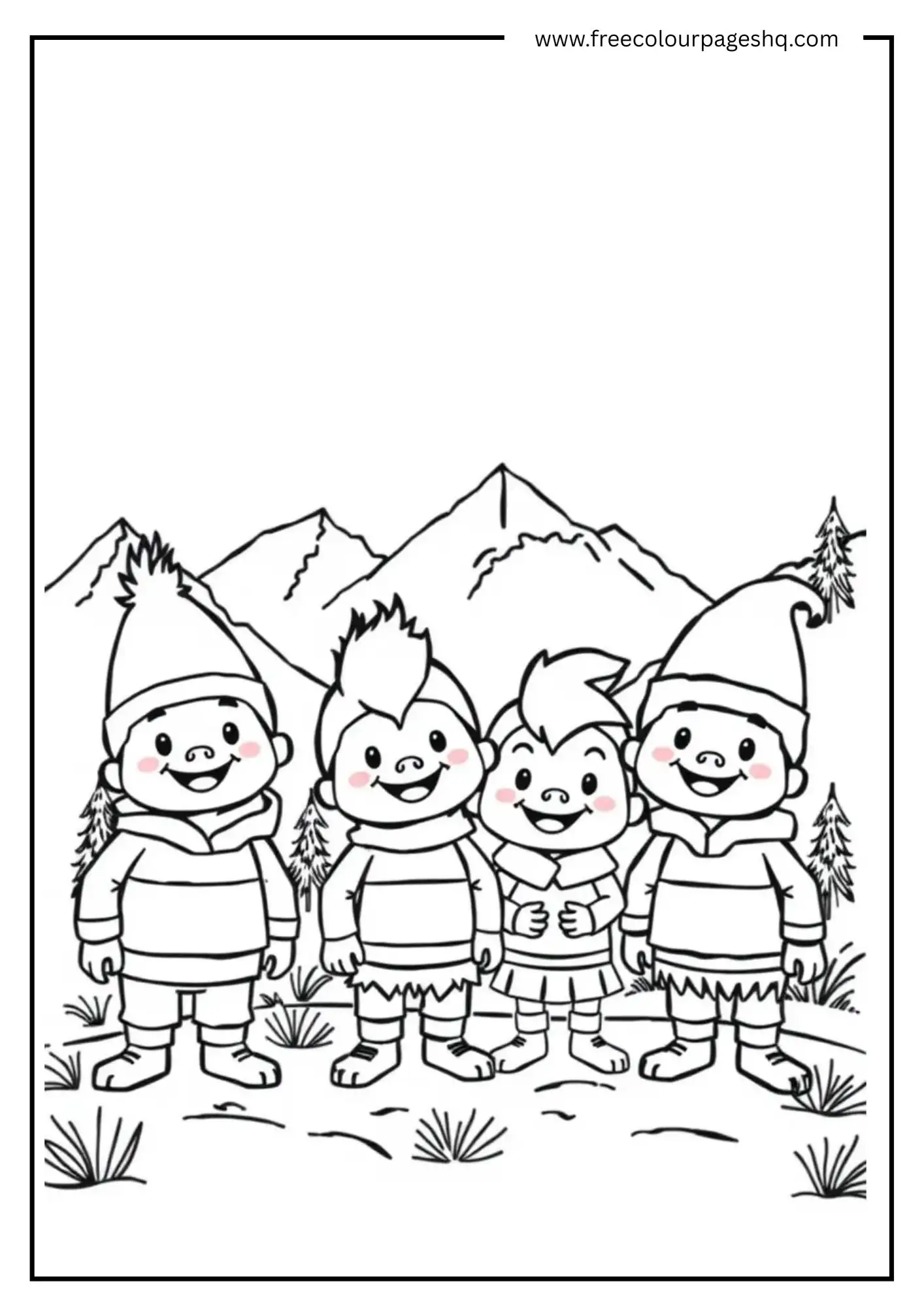 Sprunki Mountains Scene