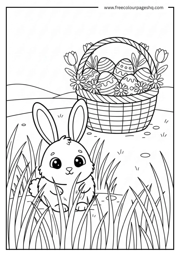 Baby Bunny in the Grass