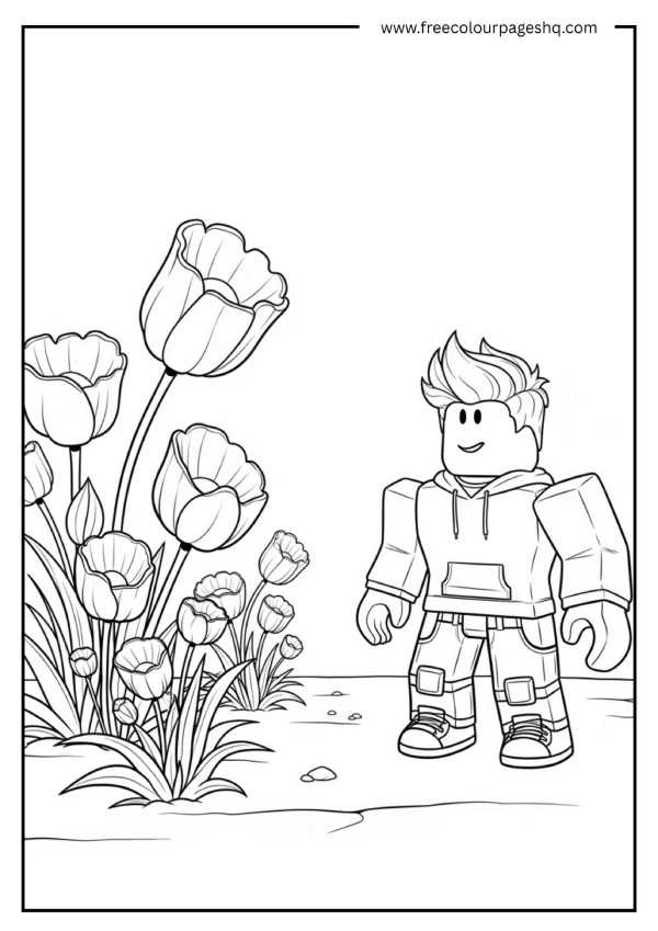Fantasy Roblox Avatar Coloring Pages
