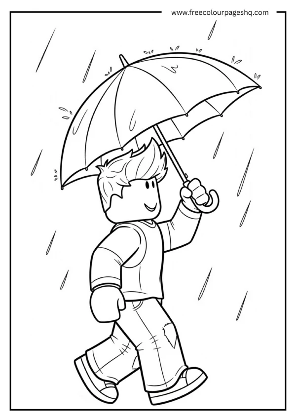 Free Roblox Coloring Pages