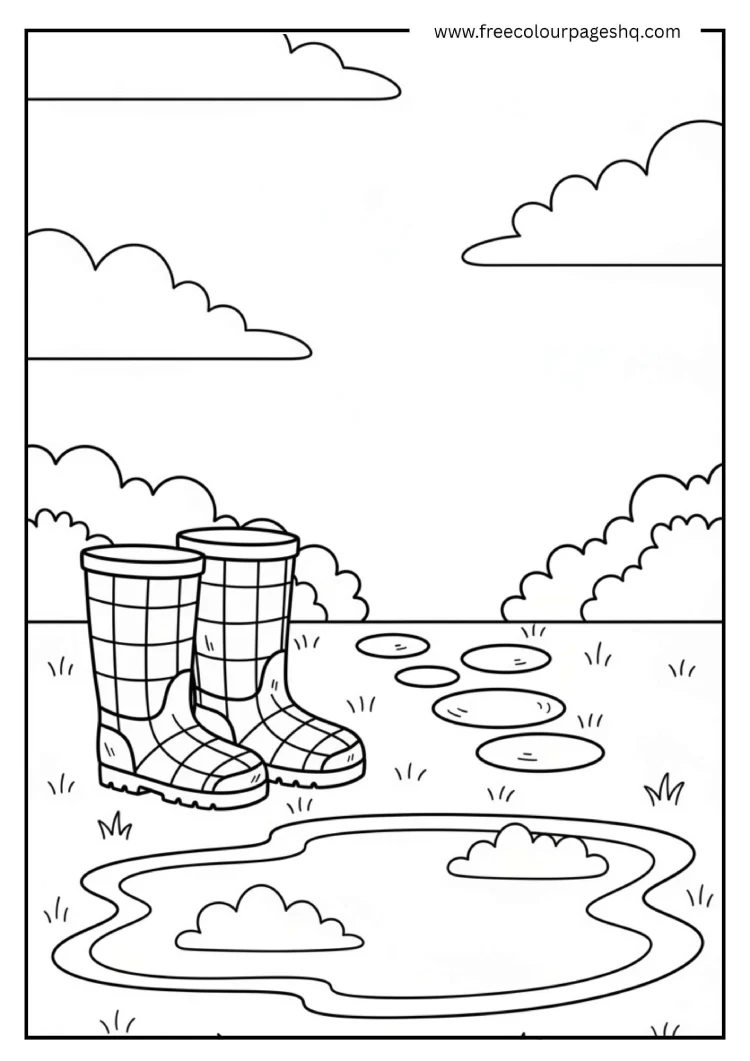 Rain Boots and Puddle
