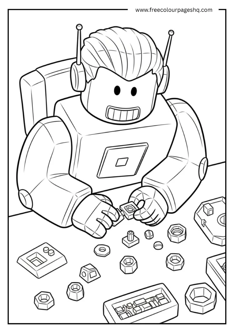 Roblox Robot Coloring Pages PDF
