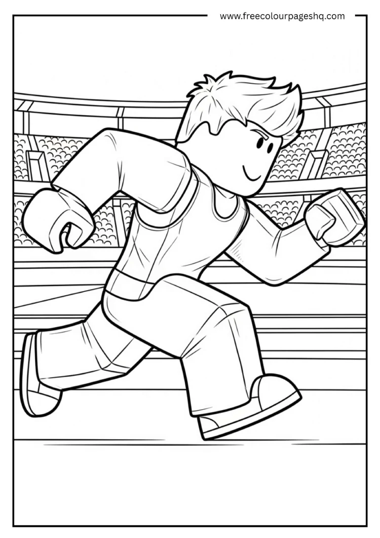 Roblox Runner Avatar Coloring Pages