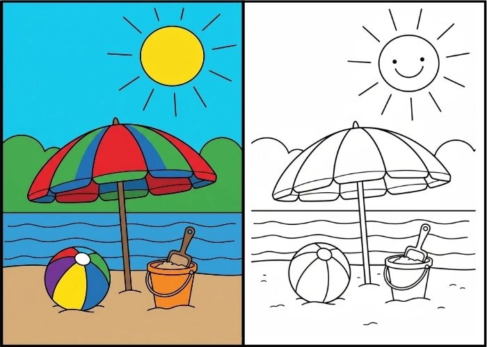 Summer Coloring sheet