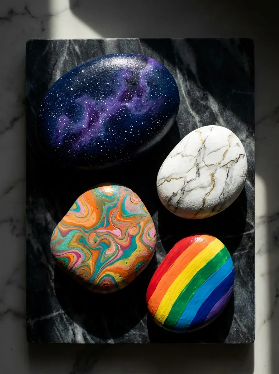 Abstract and Artistic Rock Painting Ideas