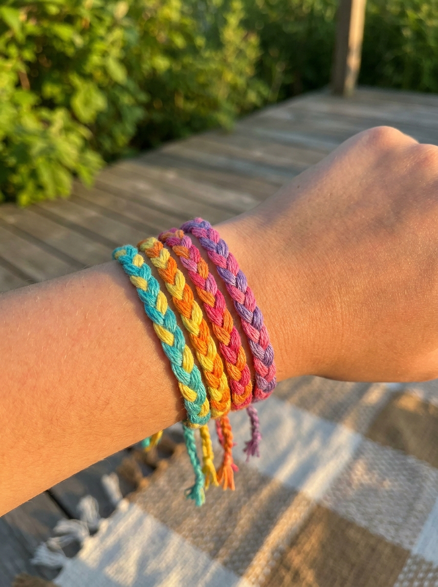 Fabric friendship bracelets