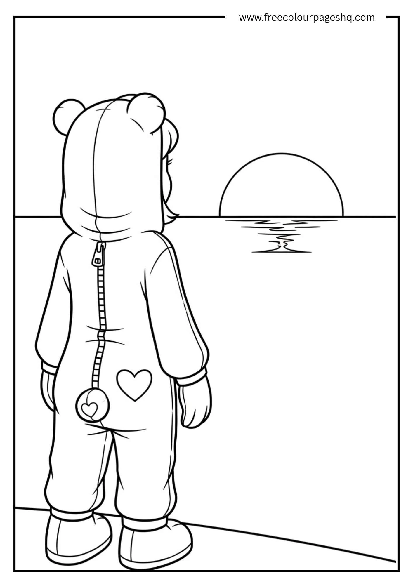 Cuddle Leader Sunset Watch Coloring Sheet