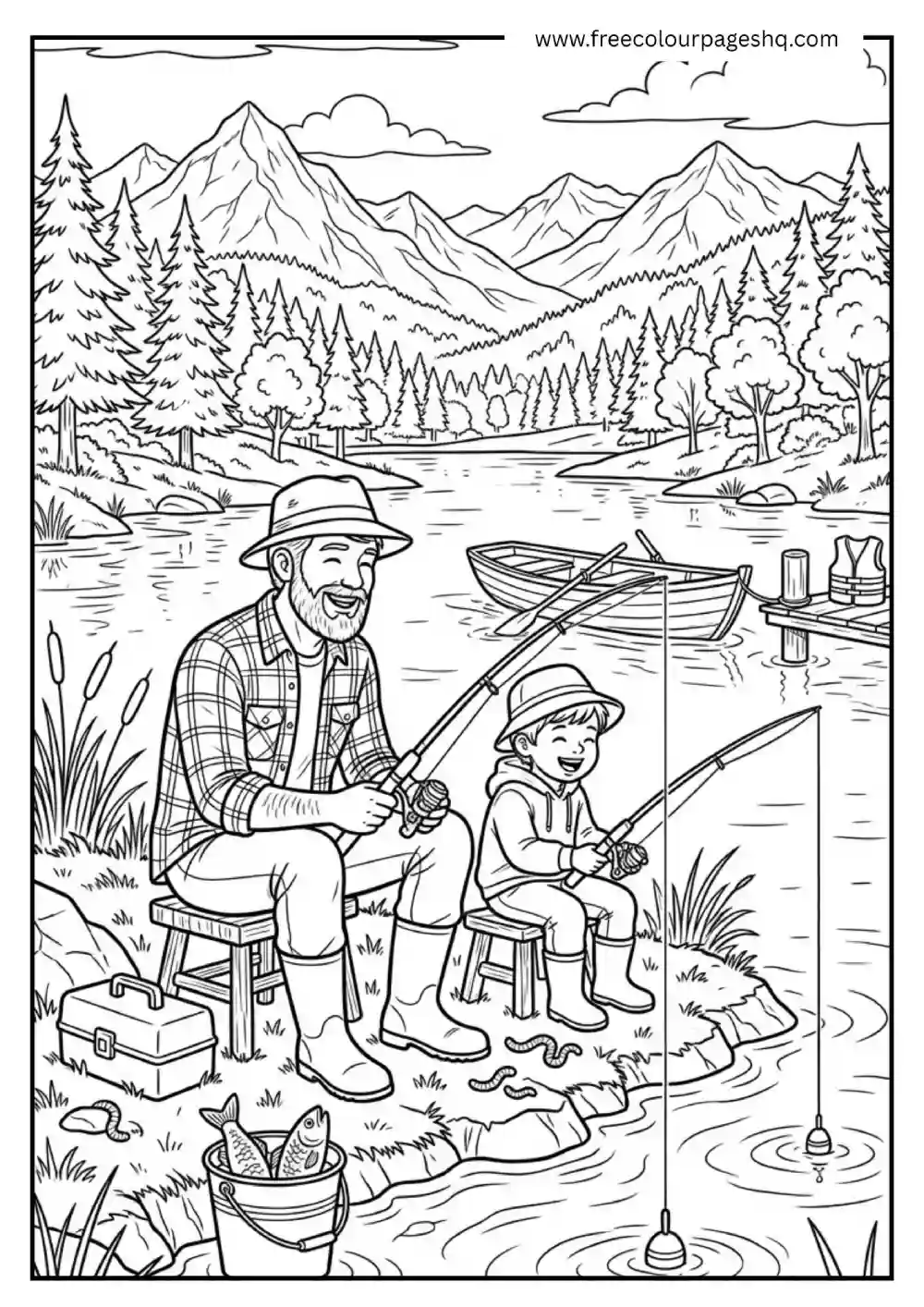 Dad and Son Fishing Adventure Dad and Son Fishing Adventure