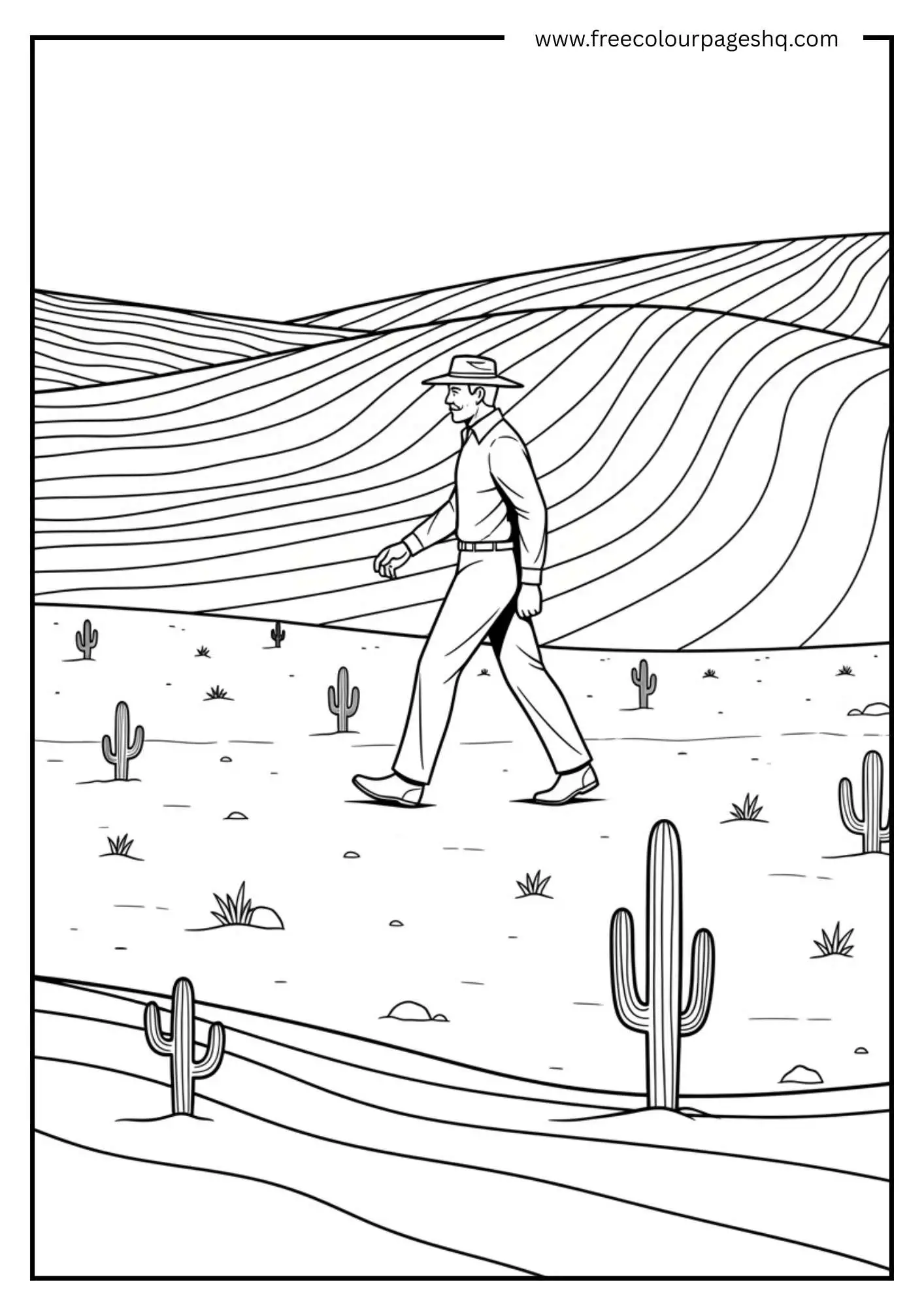 Fortnite Desert Walk Coloring Sheet