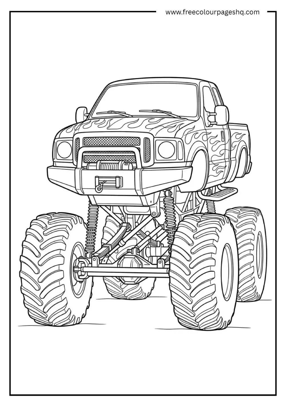 Monster Truck Coloring Page