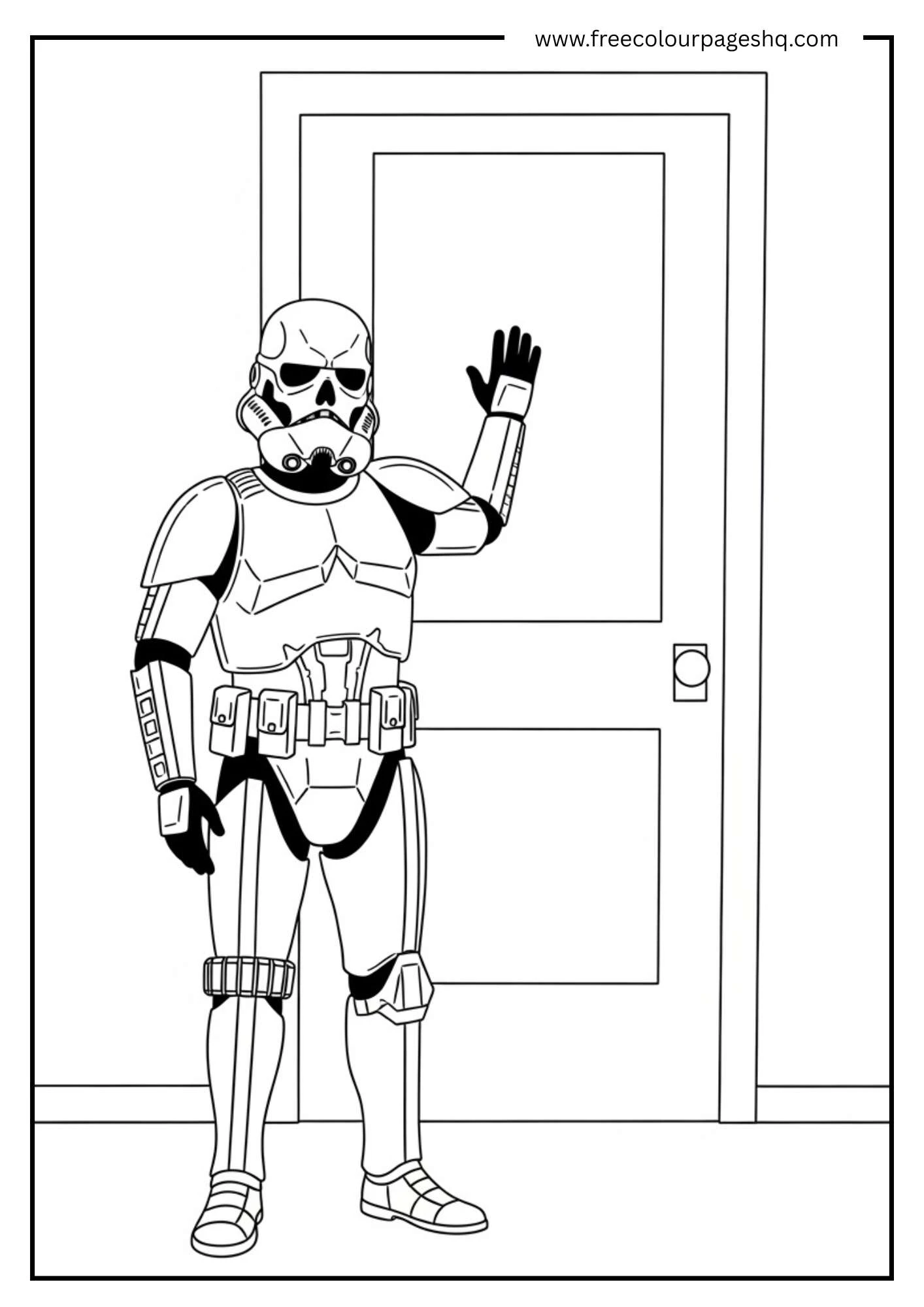 Skull Trooper Door Knock Coloring Page