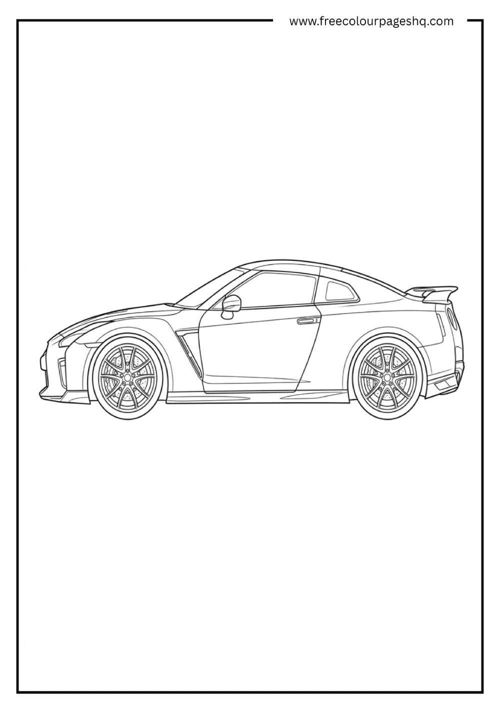 Sports Car Coloring Page