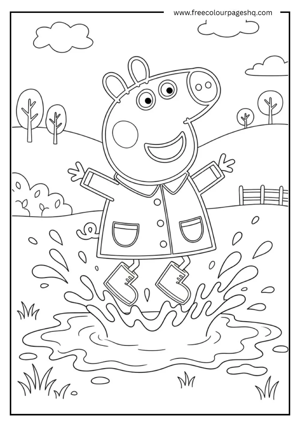 peppa-pig-muddy-puddles-coloring-page