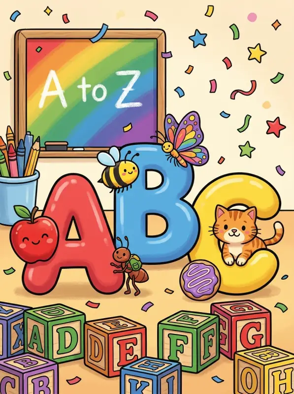 Alphabet coloring pages