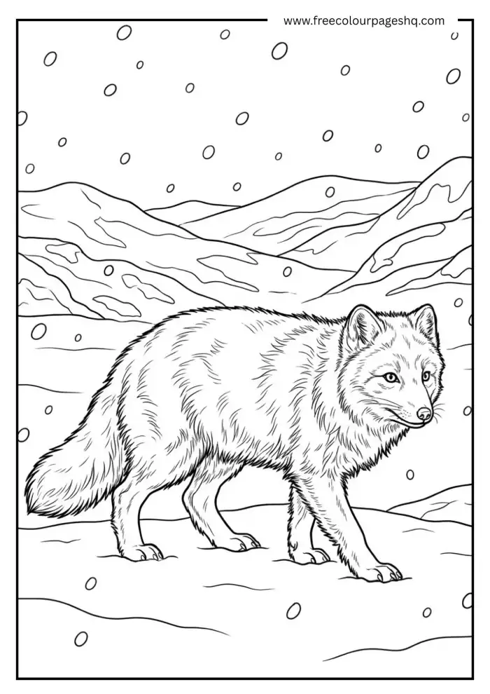 Arctic Fox in Snow Arctic Fox in Snow