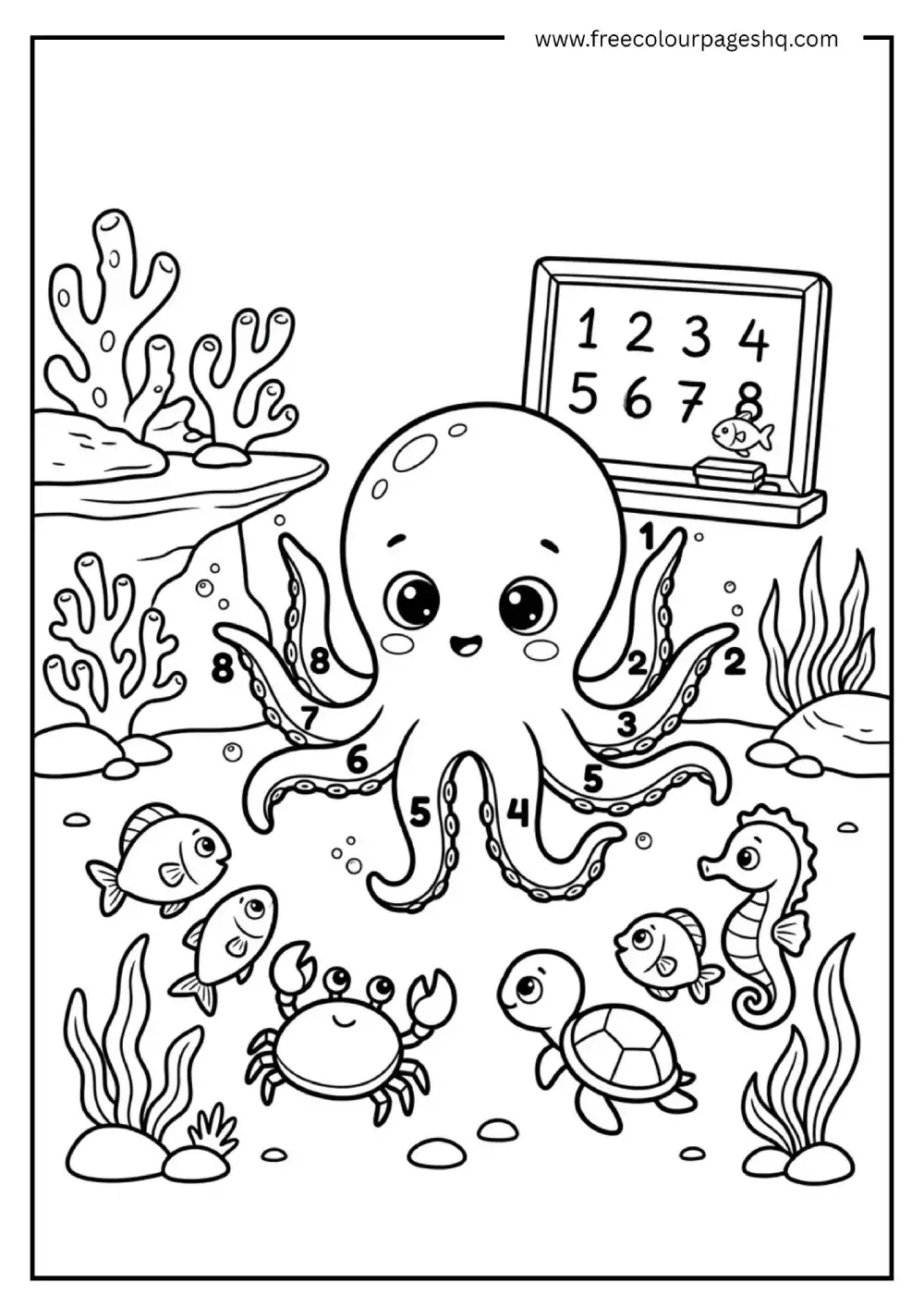 Baby Octopus Learning to Count