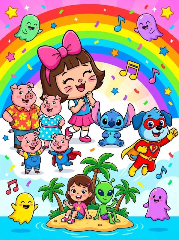 Cartoon Coloring Pages