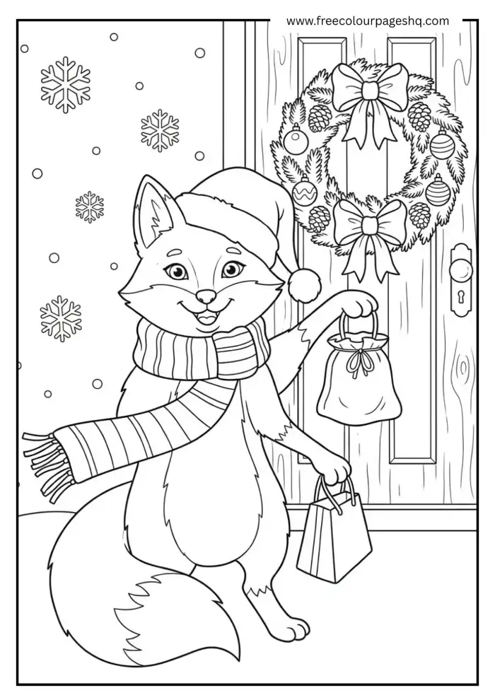 Christmas Fox with Scarf Christmas Fox with Scarf