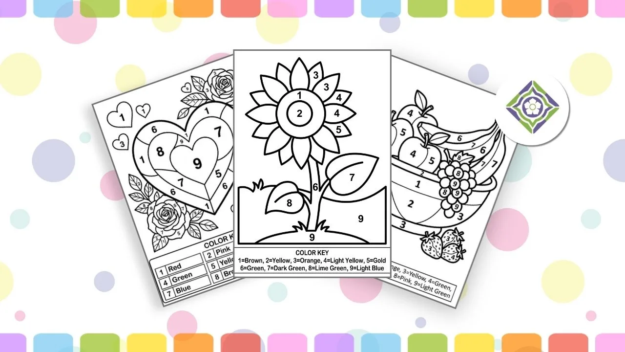 Color by Number Coloring Pages