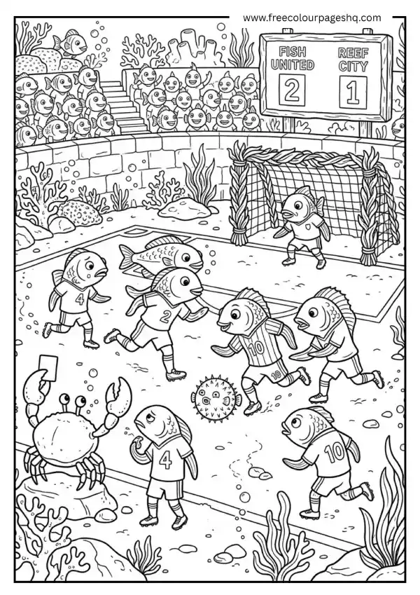 Fish Playing Football