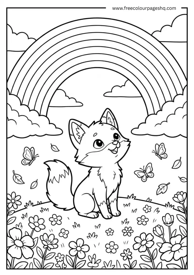 Fox Kit with Rainbow Fox Kit with Rainbow