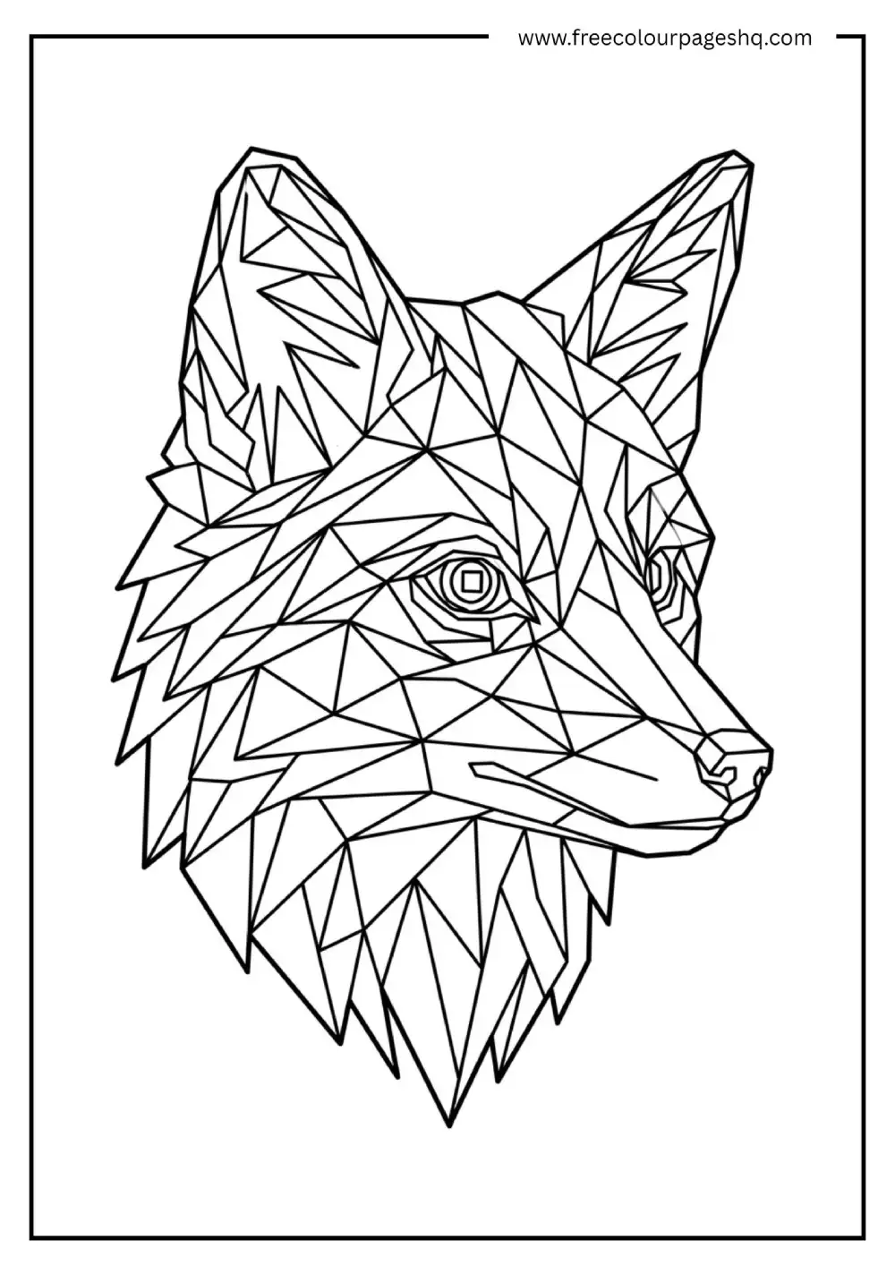 Geometric Fox Portrait Geometric Fox Portrait