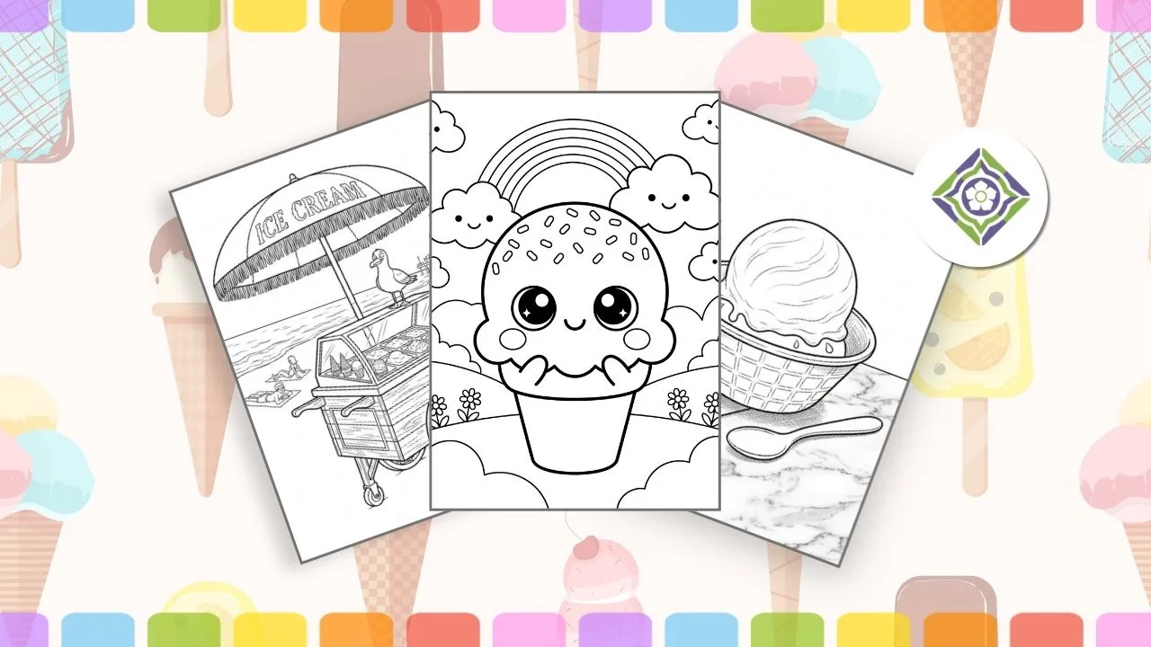 Ice Cream Coloring Pages