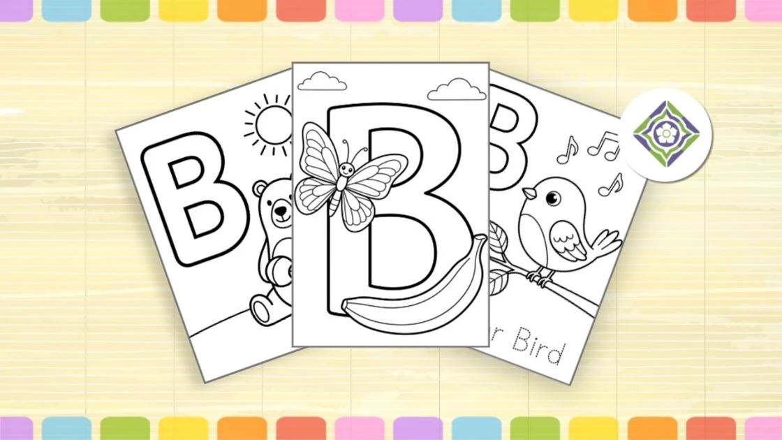 Letter b coloring pages