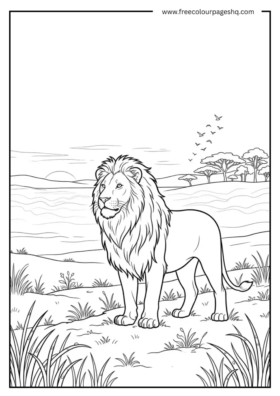 Lion at First Light