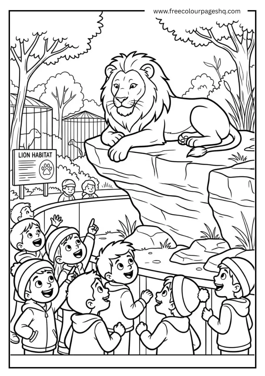 Lion at the Zoo