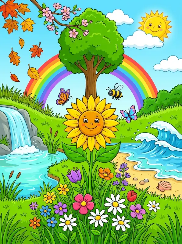 Nature Coloring Pages