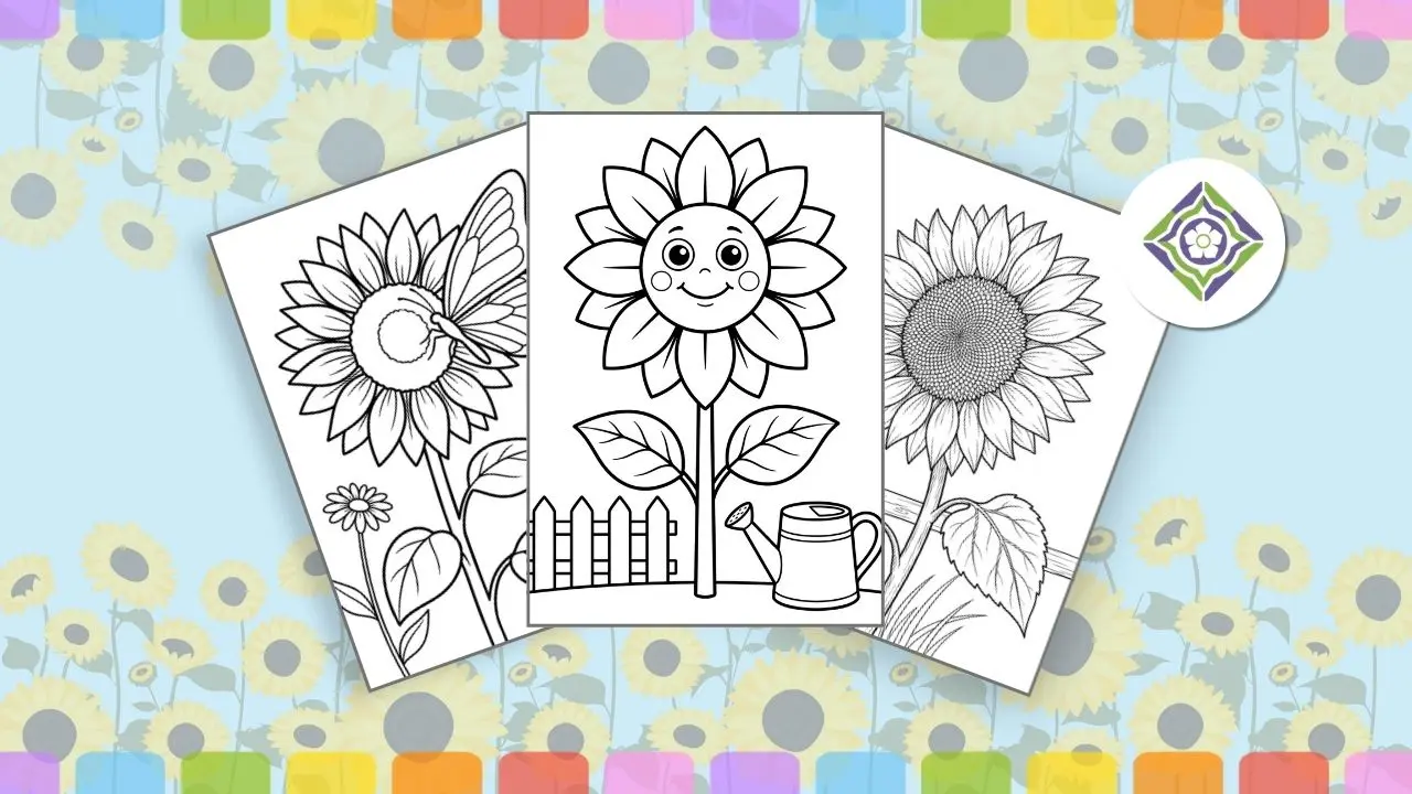 Sunflower Coloring Pages