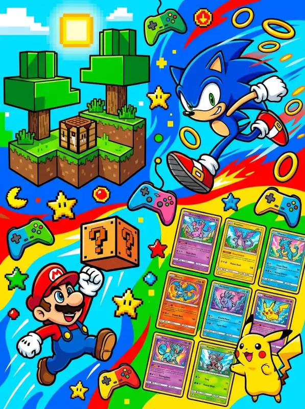 Video Game Coloring Pages