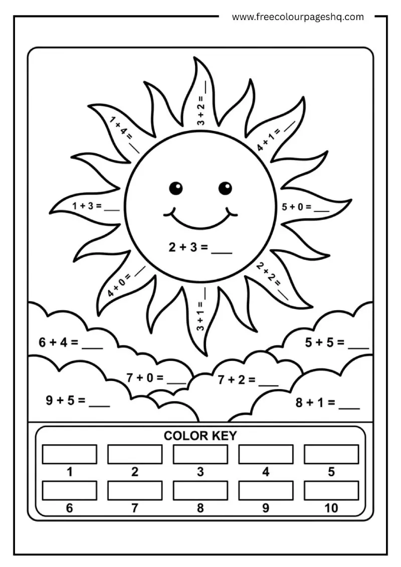 color by number addition 1st grade color by number addition 1st grade