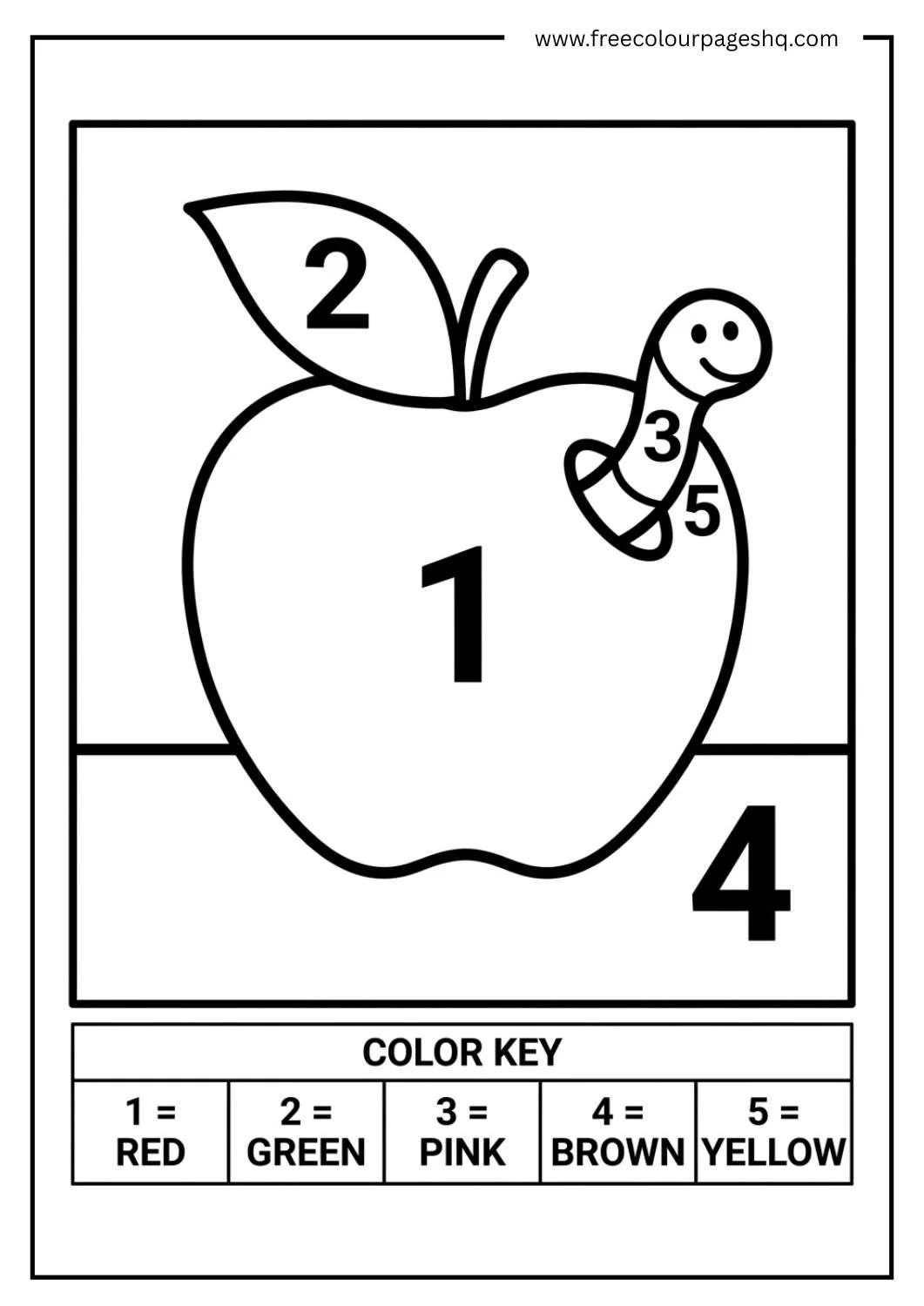 color by number preschool simple color by number preschool simple