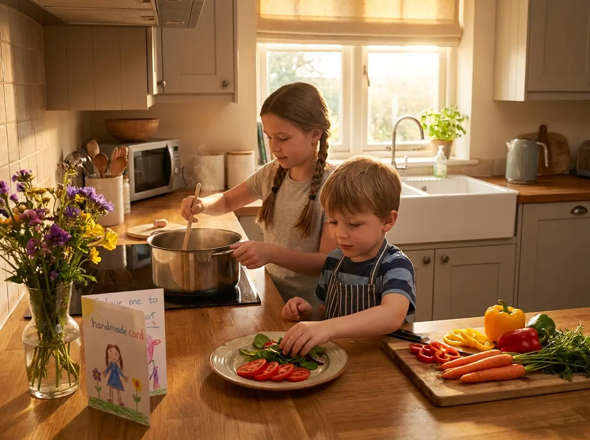 fathers day gift idea from kids homemade dinner surprise