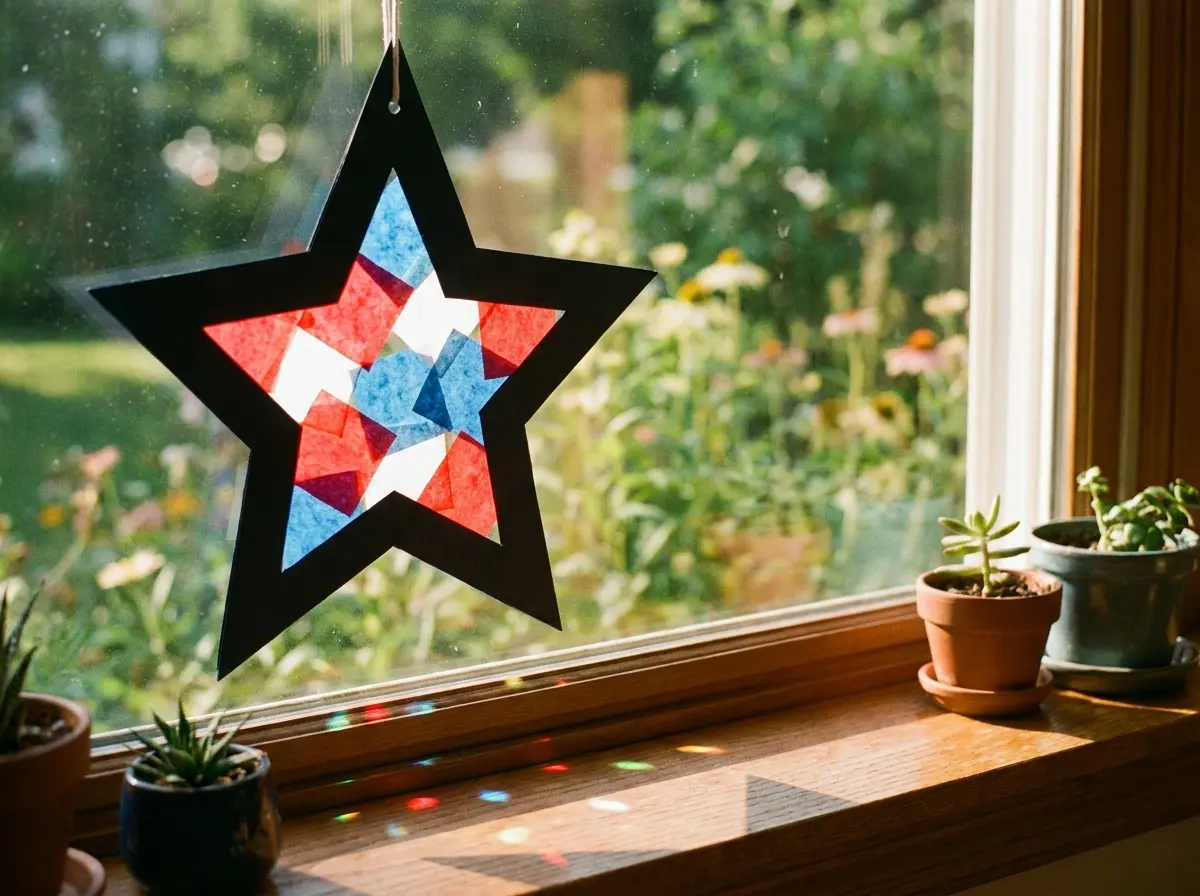 fourth of july suncatcher craft preschool