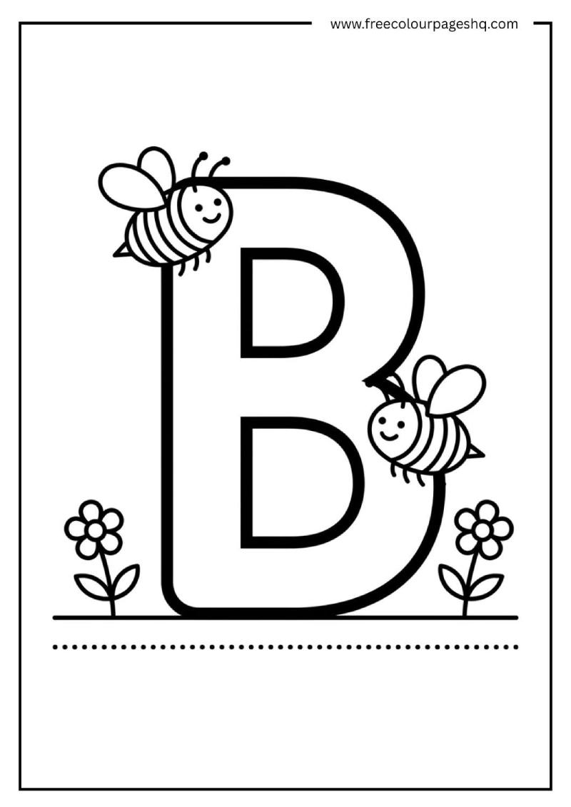 letter b coloring page