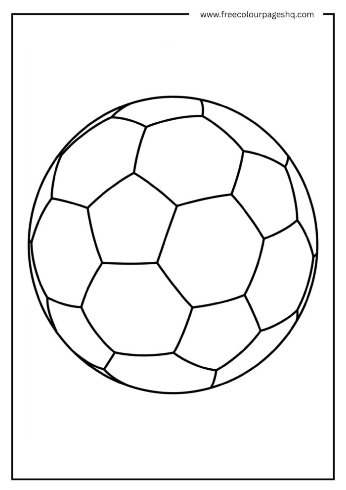 soccer ball panel pattern design coloring page