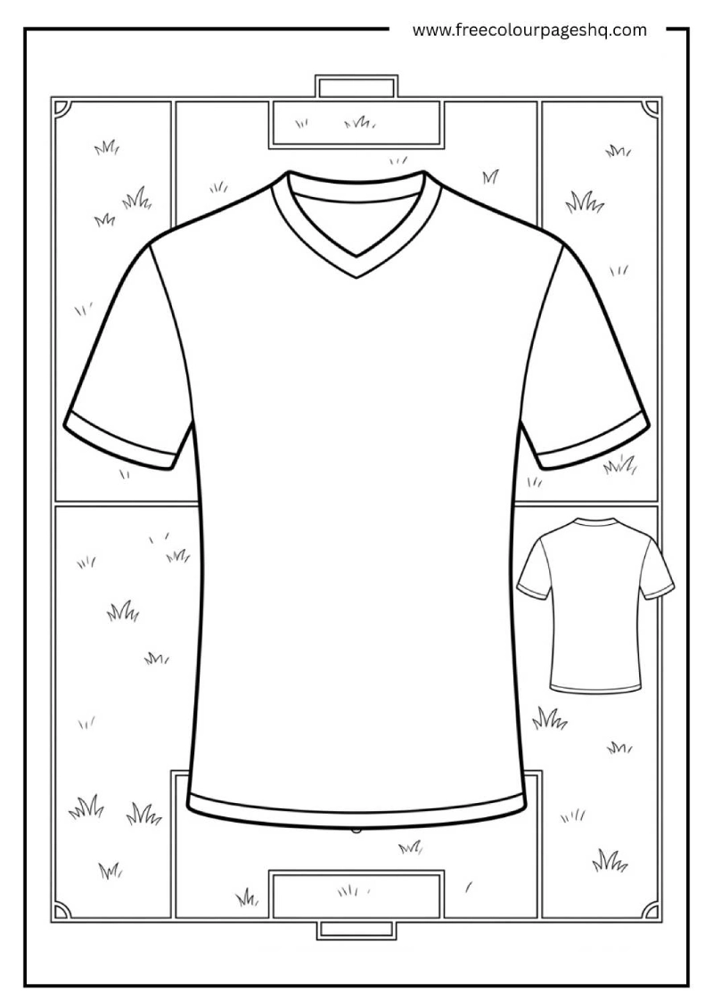 soccer jersey design your own coloring page
