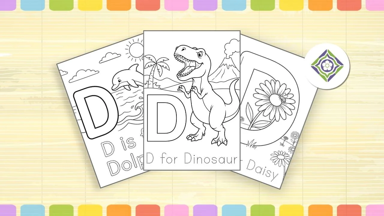 Free Letter D Coloring Pages