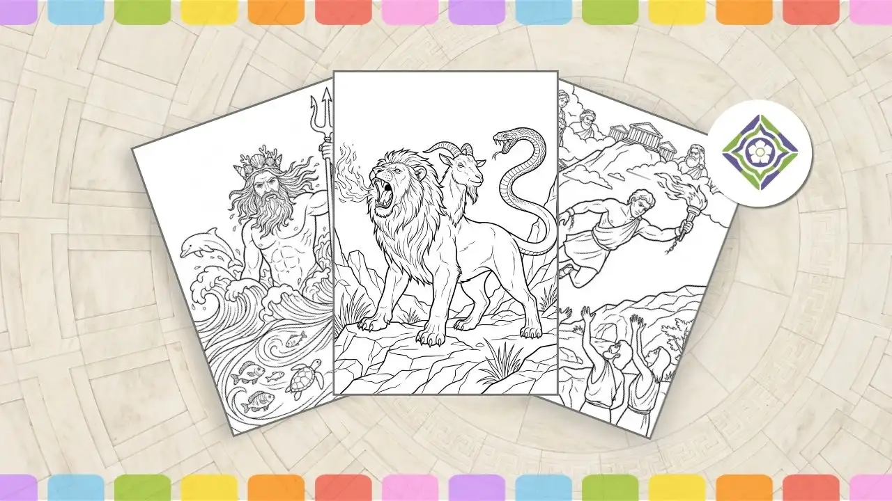 Greek mythology coloring pages