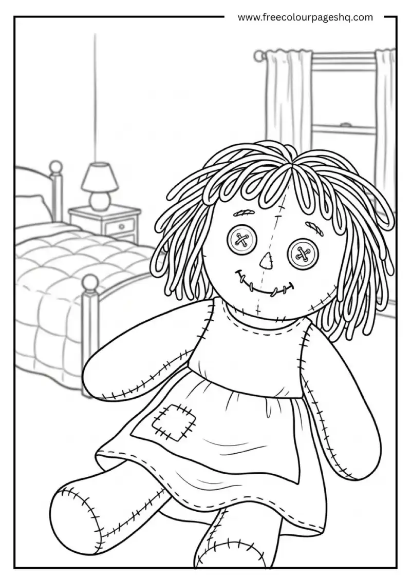 Scrump doll Lilo Stitch coloring page